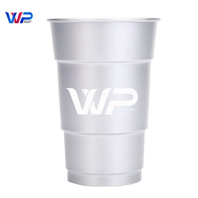 16oz Disposable Aluminum Drinking Cup Stadium Tumbler
