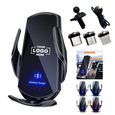 15W Auto-Clamp Charging Phone Mount