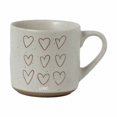 Romantic Heart-Shaped Couple Mug Set Premium Ceramic Coffee & Milk Cup Elegant Office Water Mug