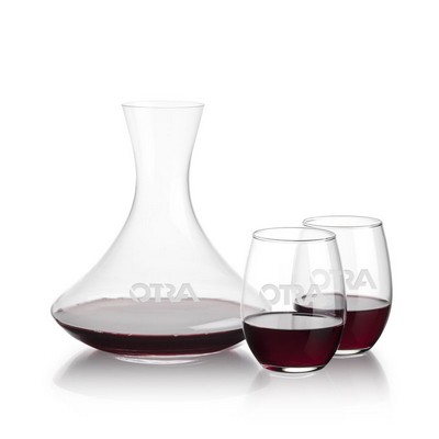 Senderwood Carafe & Stanford Stemless Wine