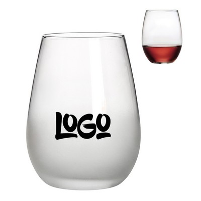 17oz Clear Stemless Wine Glass