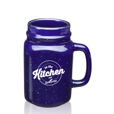 16 oz. Savannah Ceramic Personalized Mason Jars