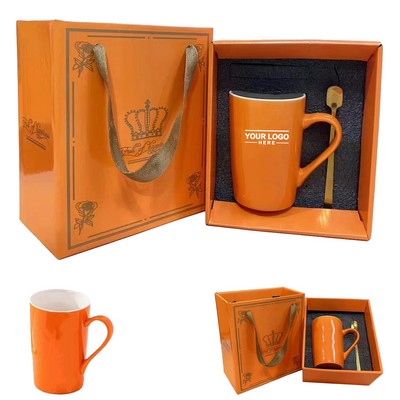 Orange Ceramic Cup Set