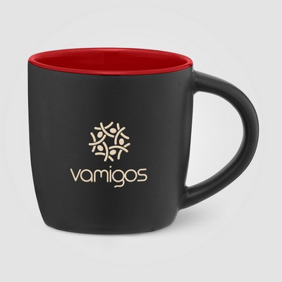 Zanzibar - 12 oz. Matte Black Ceramic Mug with ColorPop - Laser