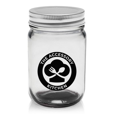 12 oz. Mason Jar Storage Container (1 Color Imprint)