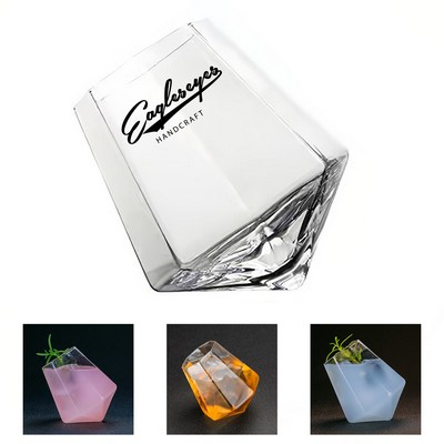 10oz Diamond Shape Whiskey Glass
