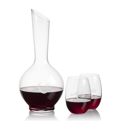 Sanguine Carafe & Carlita Stemless Wine