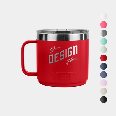 14 Oz YETI® Rambler Stainless Steel Insulated Stackable Mug w/ Lid