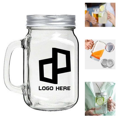 Mason Jar W/ Handle