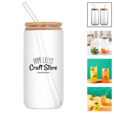 12oz Glass Drinking Jar