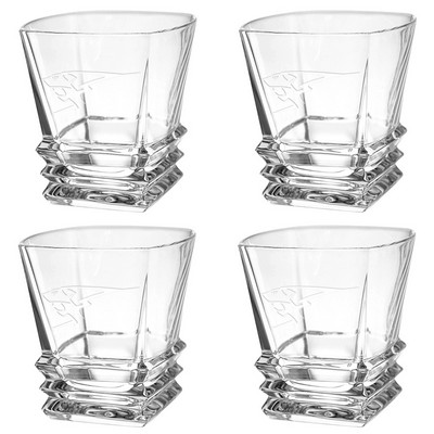 Set of 4 Westgate Citadel Crystal Double Old Fashioned Tumbler (12 oz.)