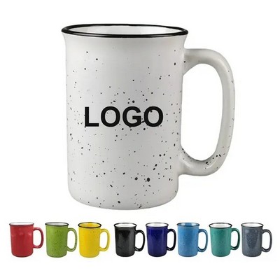 13 oz Tall Ceramic Campfire Mug